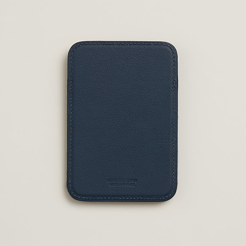 HERMES 最新作 お洒落カードケース 本革 刺繍 MagSafe A(i)mants 使い勝手◎》 エルメス MagSafe カード ホルダー シュヴァル